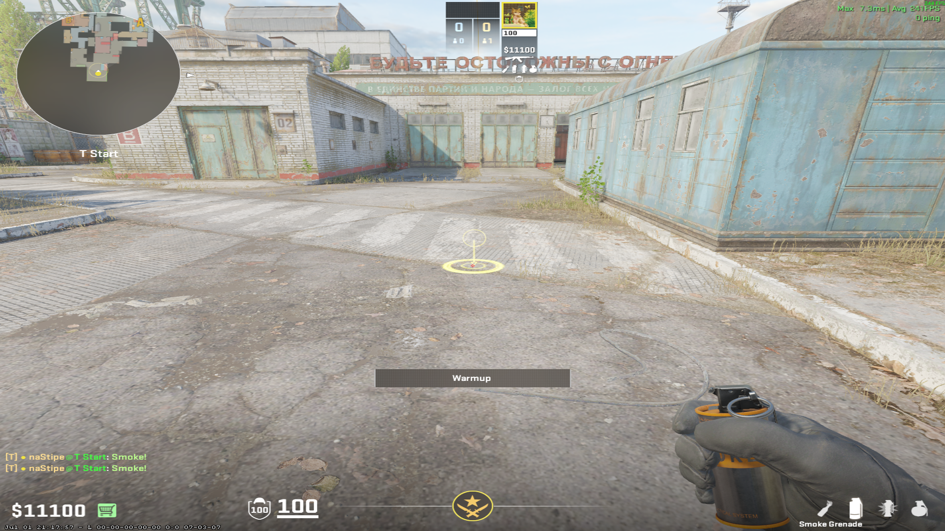 Cache smoke lineup Connector Smoke — throw 1, where to stand