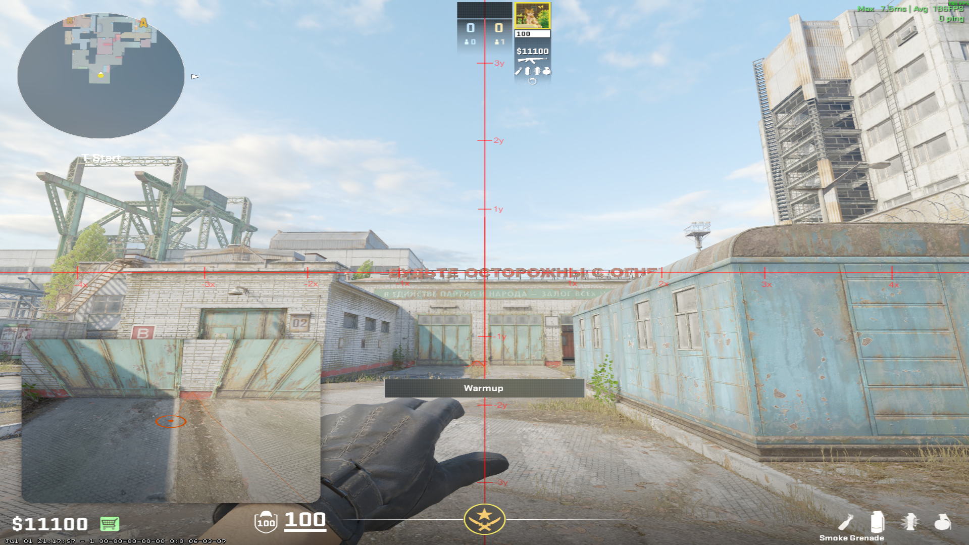 Cache smoke lineup Connector Smoke — throw 1, where to aim
