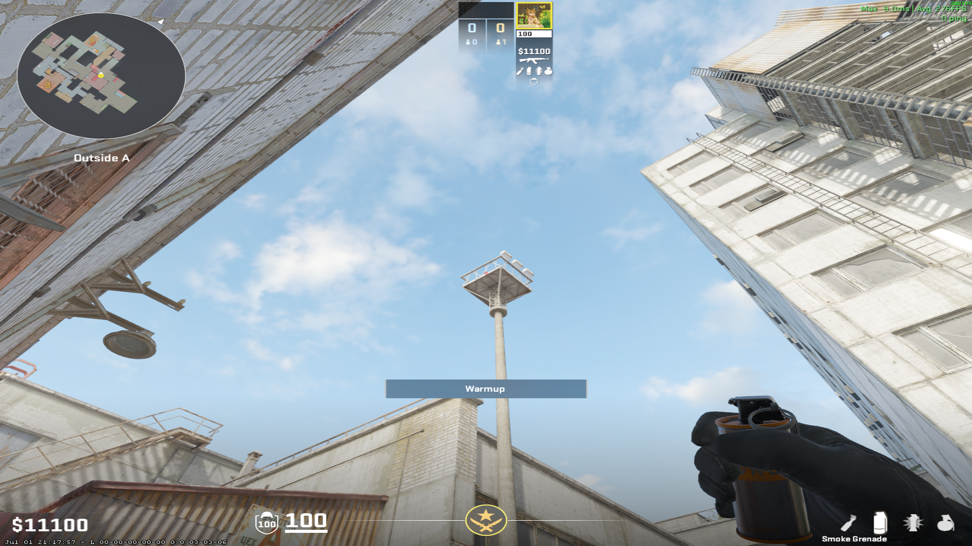 Cache smoke lineup NBK Smoke From T — throw 1, where to aim