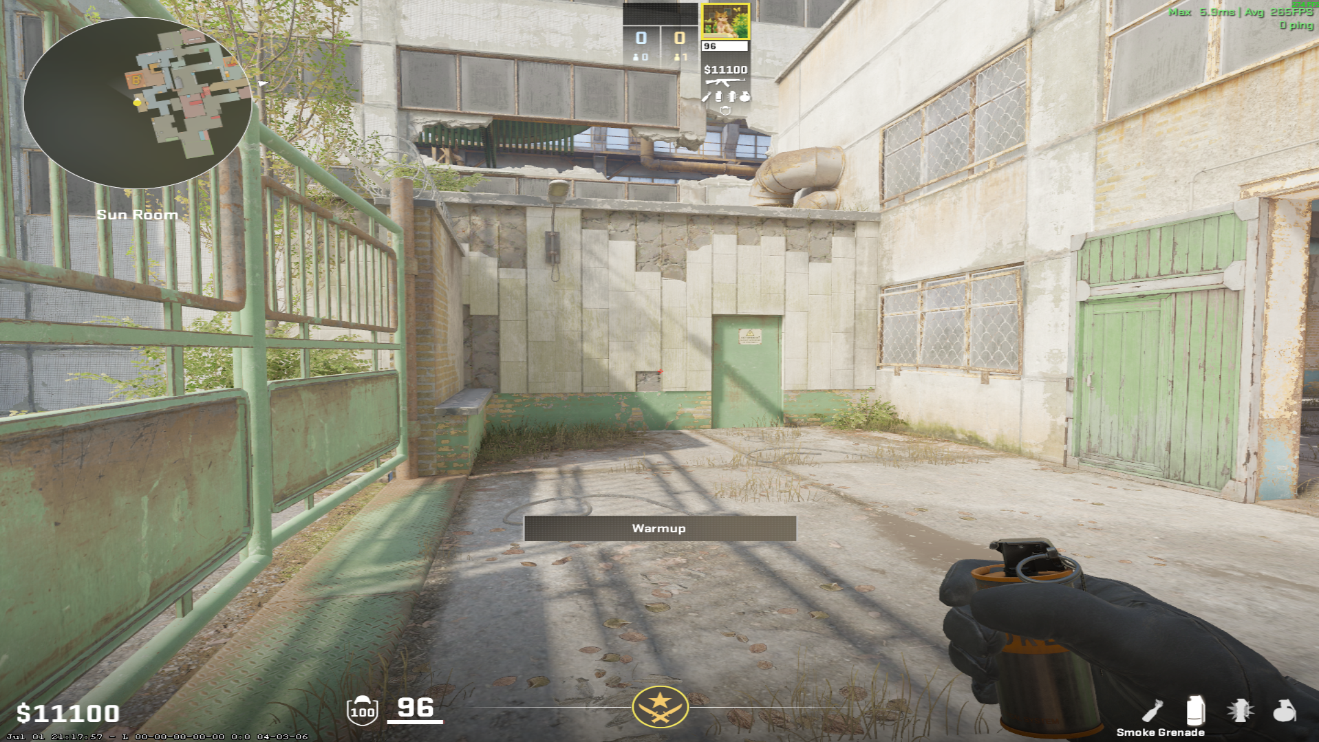 Cache smoke lineup Headshot Smoke — throw 1, where to aim