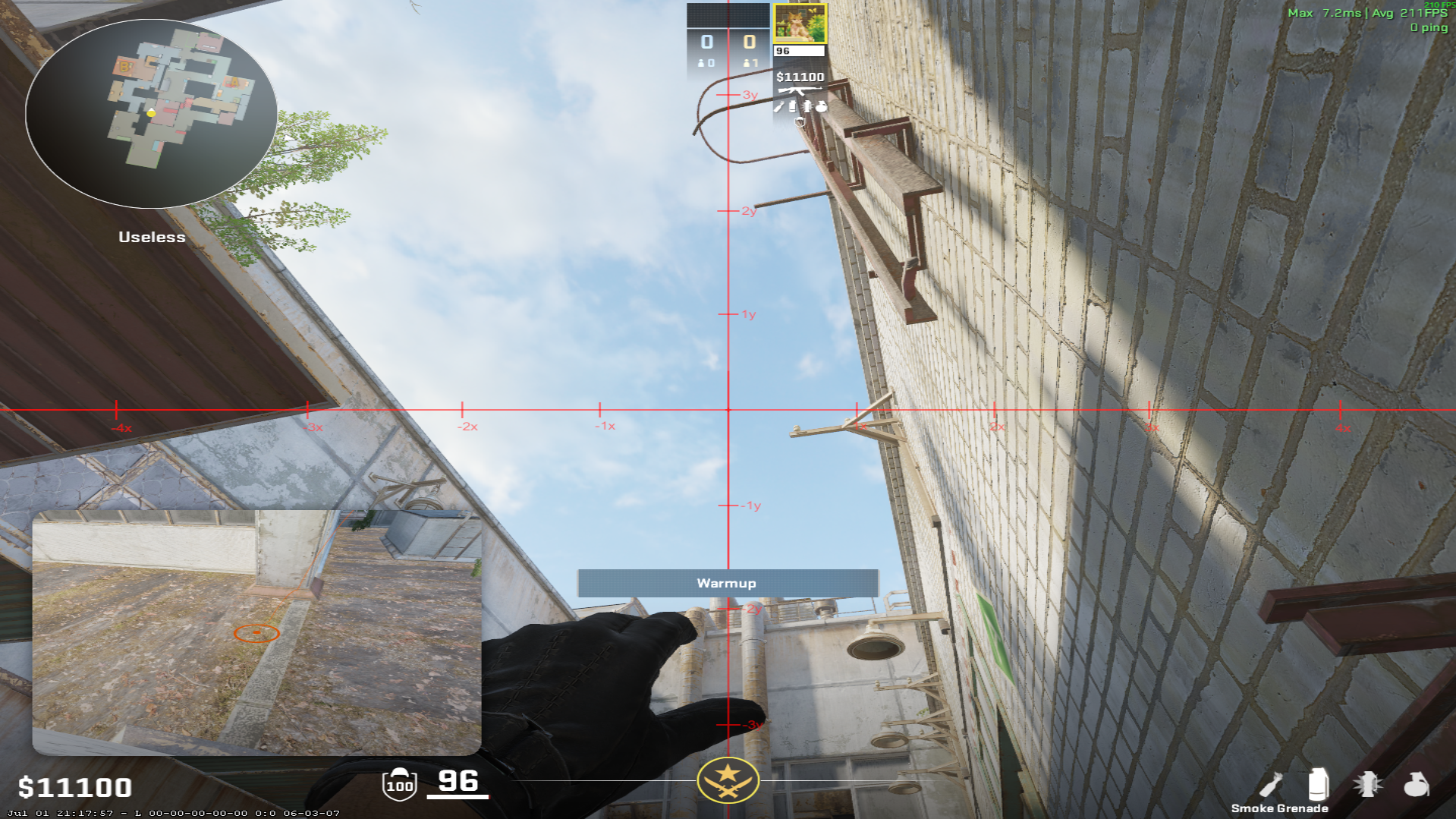 Cache smoke lineup Heaven Smoke — throw 1, where to aim