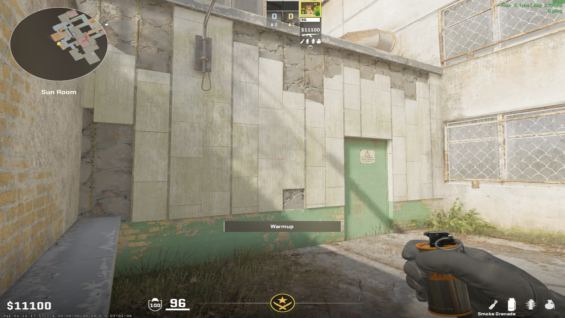 Cache smoke lineup CT Smoke — throw 1, where to aim
