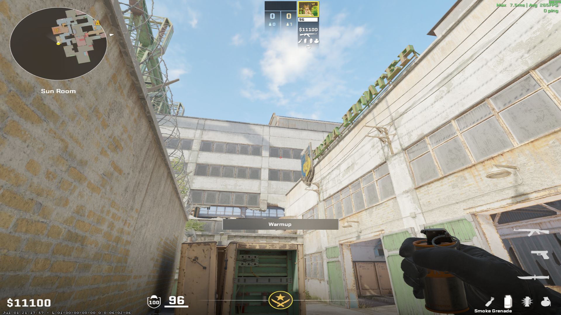 Cache smoke lineup B Ramp Smoke — throw 1, where to aim