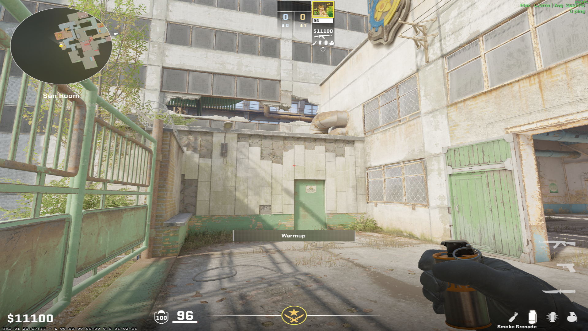 Cache smoke lineup B Ramp Smoke — throw 2, where to aim