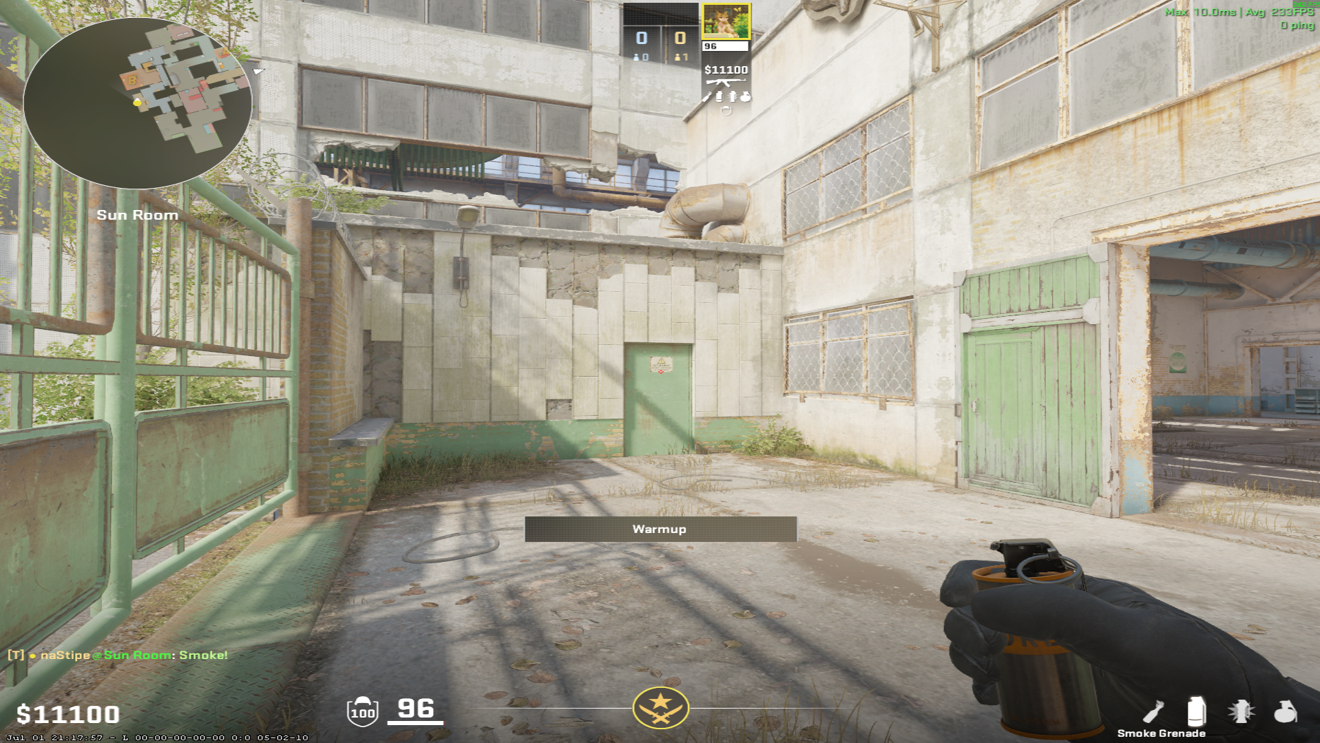 Cache smoke lineup CT Smoke — throw 2, where to aim