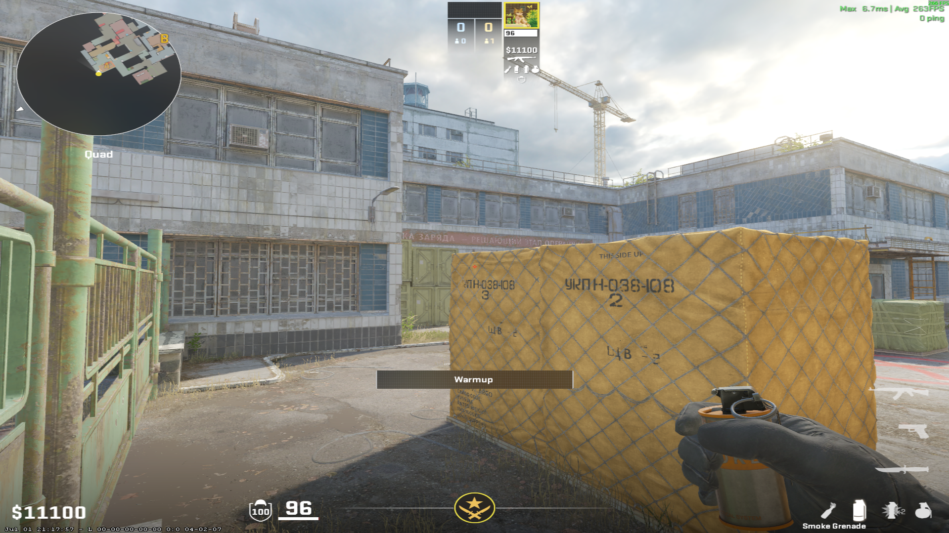Cache smoke lineup A Main Smoke — throw 1, where to aim