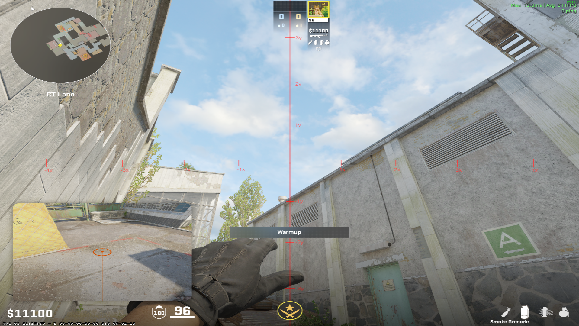 Cache smoke lineup NBK Smoke From CT — throw 1, where to aim