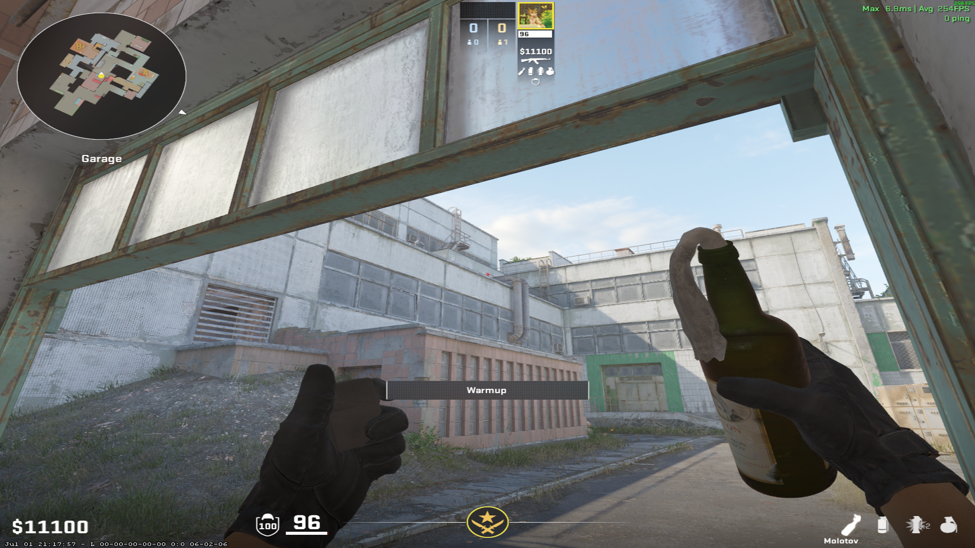 Cache molotov lineup Sandbags Molotov — throw 1, where to aim