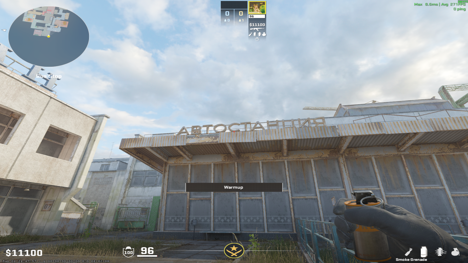 Cache smoke lineup Mid Smoke — throw 2, where to aim