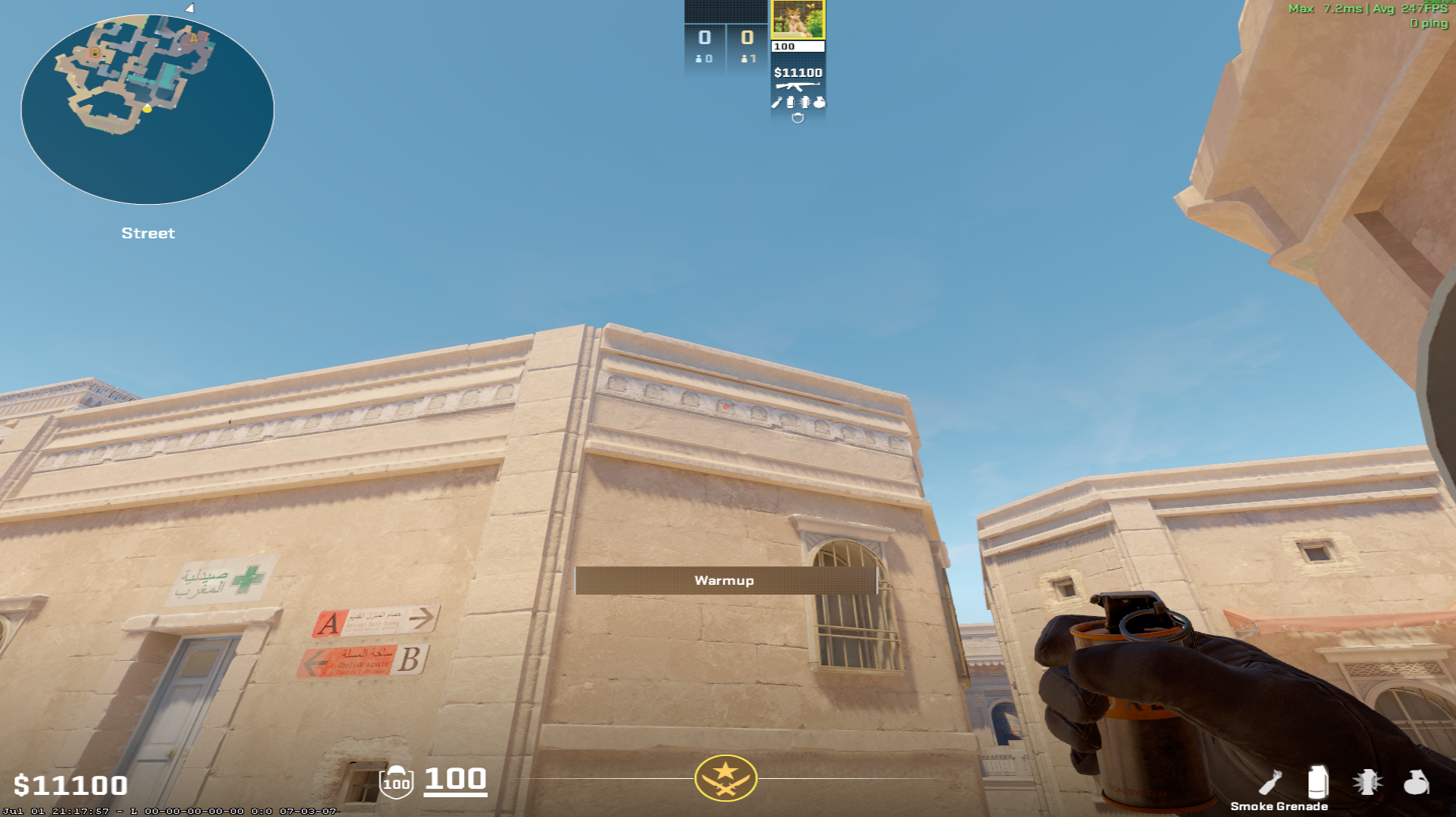 Anubis smoke lineup Temple Smoke (Mid) — throw 1, where to aim