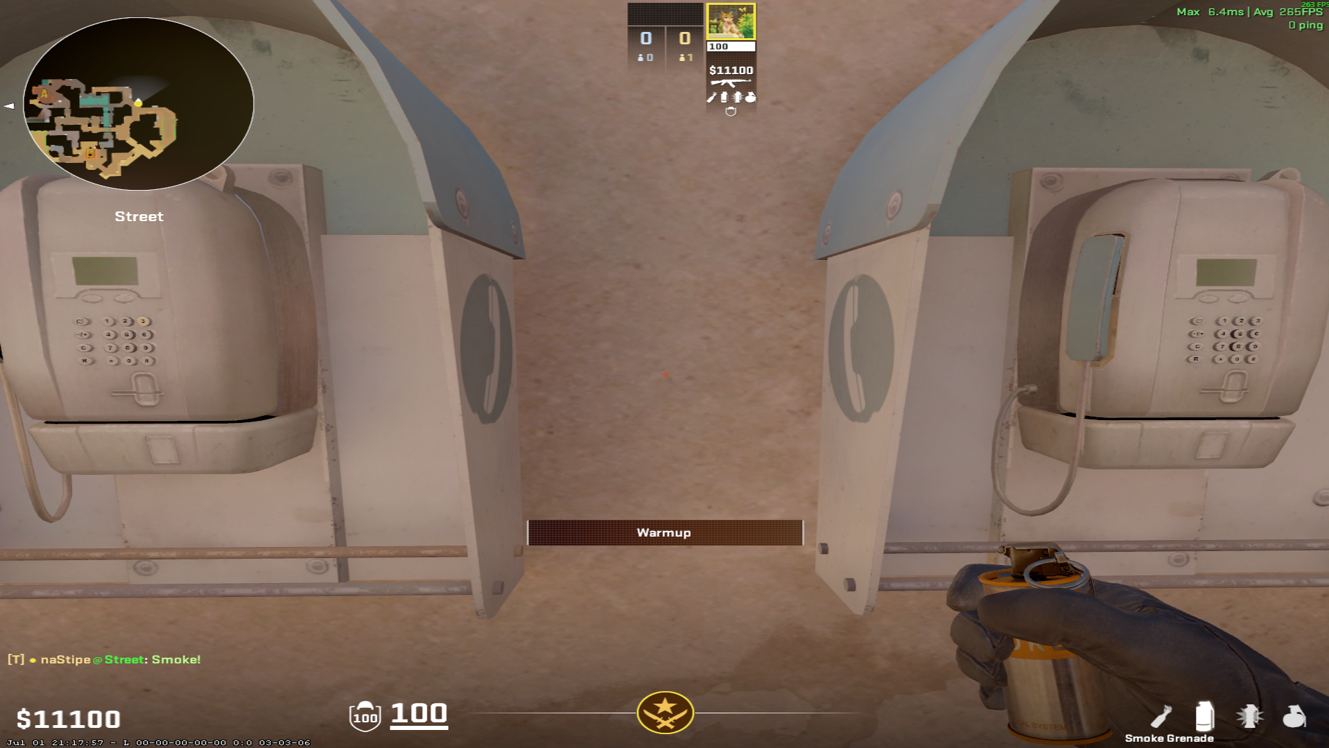 Anubis smoke lineup Temple Smoke (Mid) — throw 1, where to stand (2)