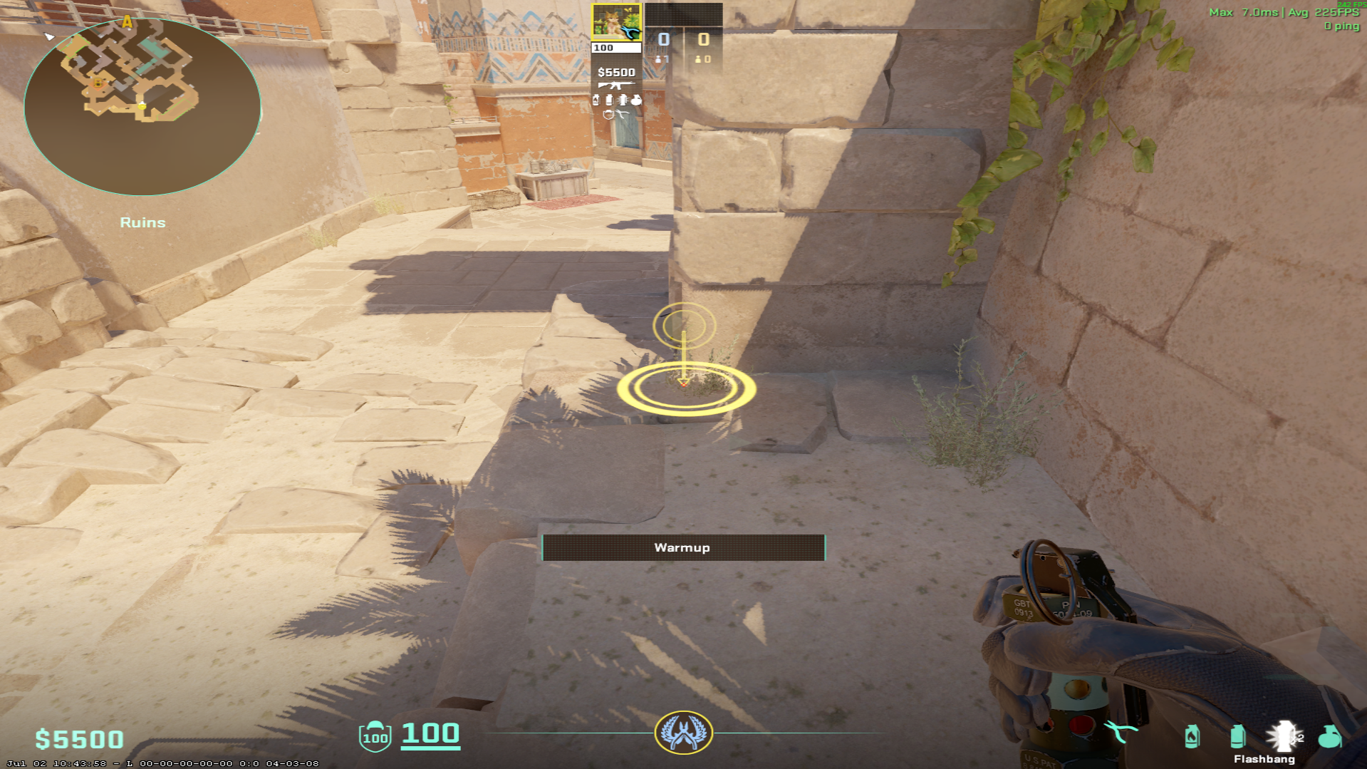 Anubis flash lineup Mid Pop Flash — throw 1, where to stand (1)