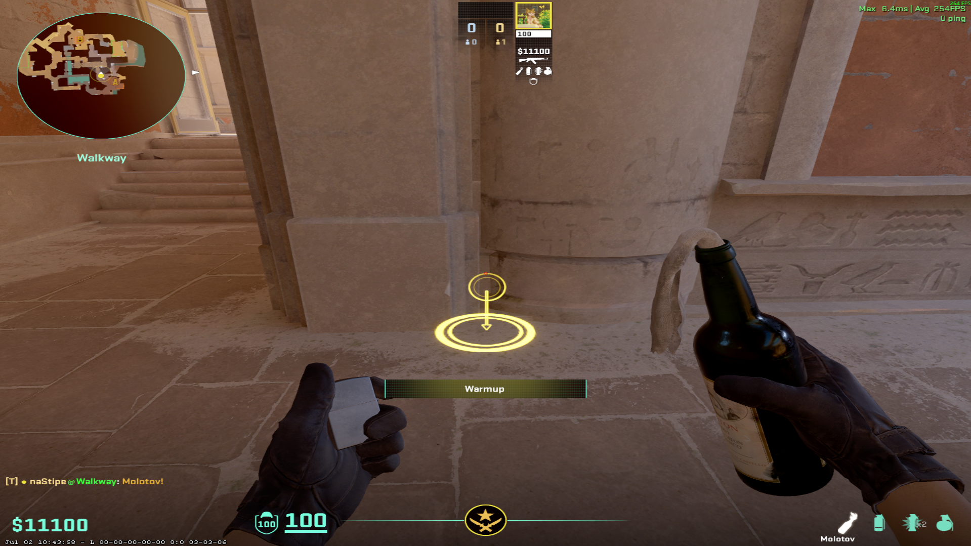 Anubis molotov lineup Palace Molotov — throw 1, where to stand (1)