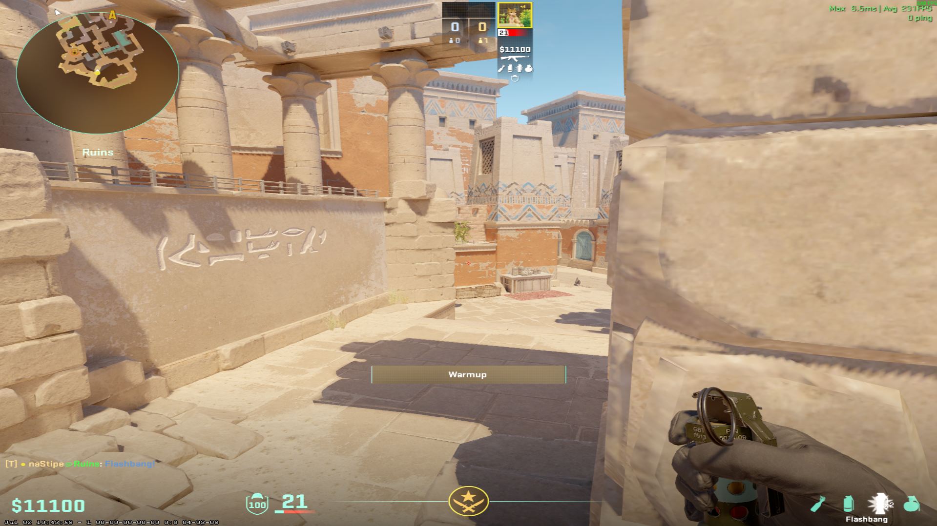 Anubis flash lineup Mid Pop Flash — throw 1, where to aim