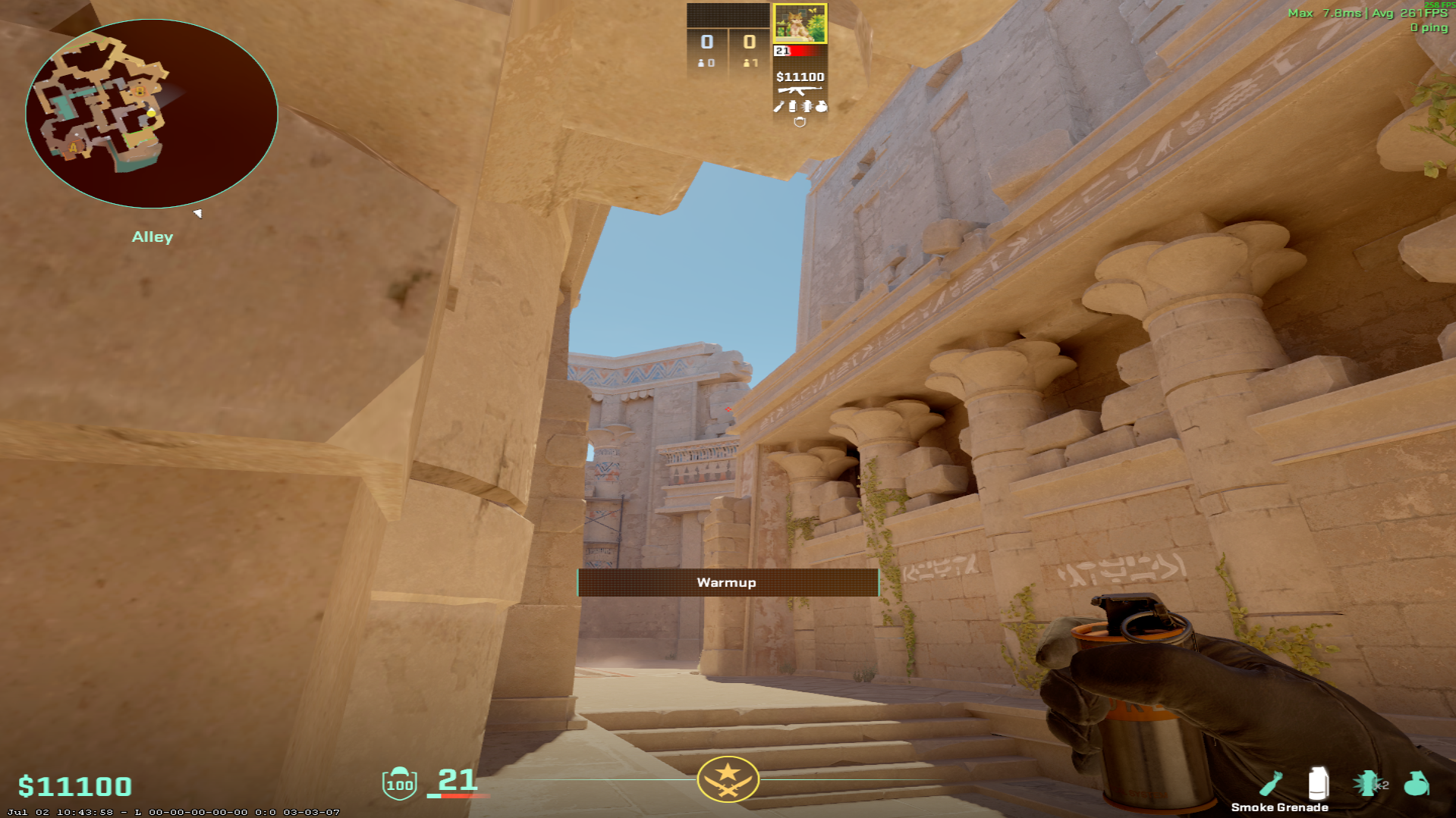 Anubis smoke lineup B Main Smoke — throw 1, where to aim