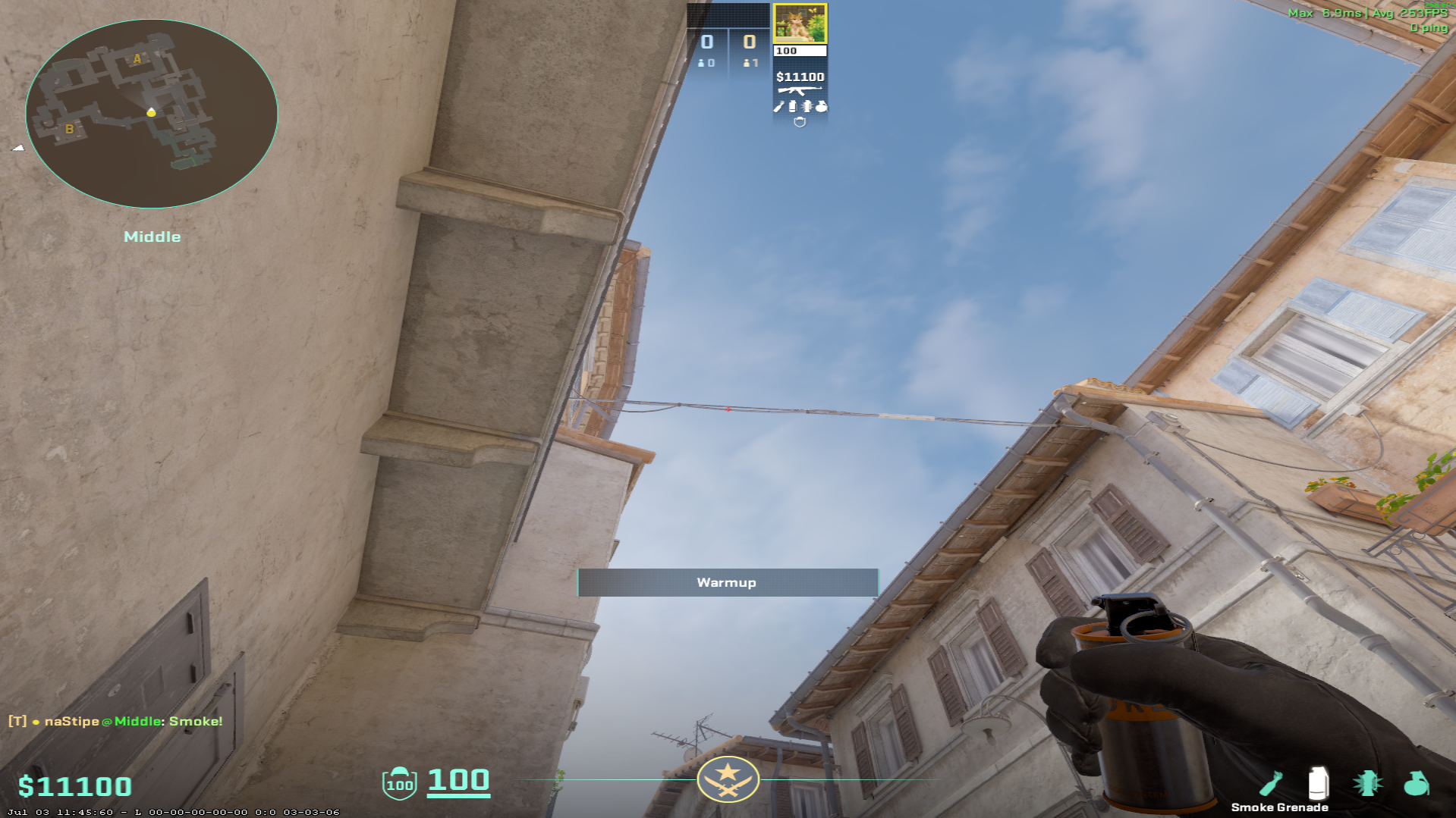 Inferno smoke lineup Deep Short Smoke from Underpass — throw 1, where to aim