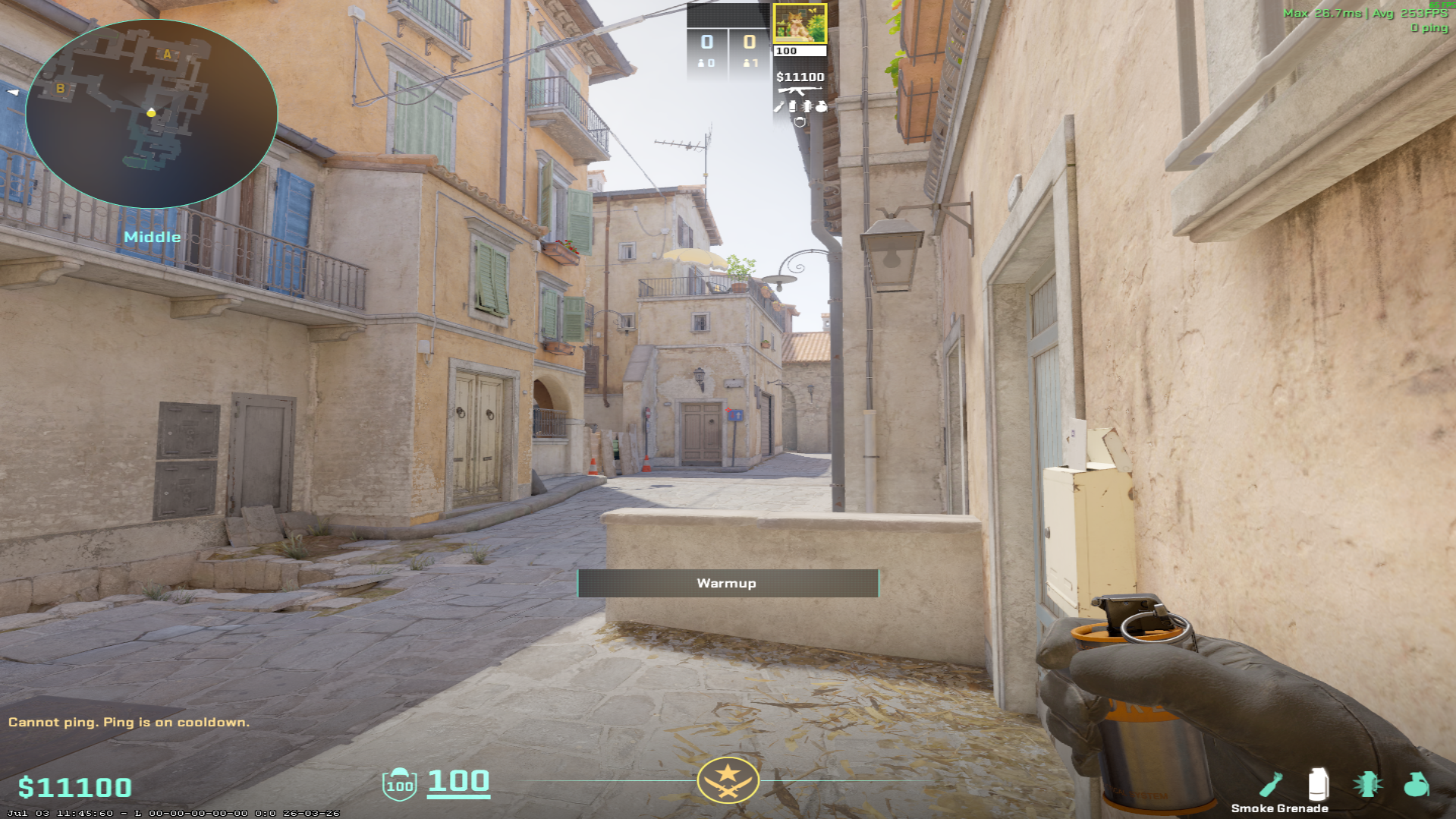 Inferno smoke lineup Close Long Smoke — throw 1, where to aim