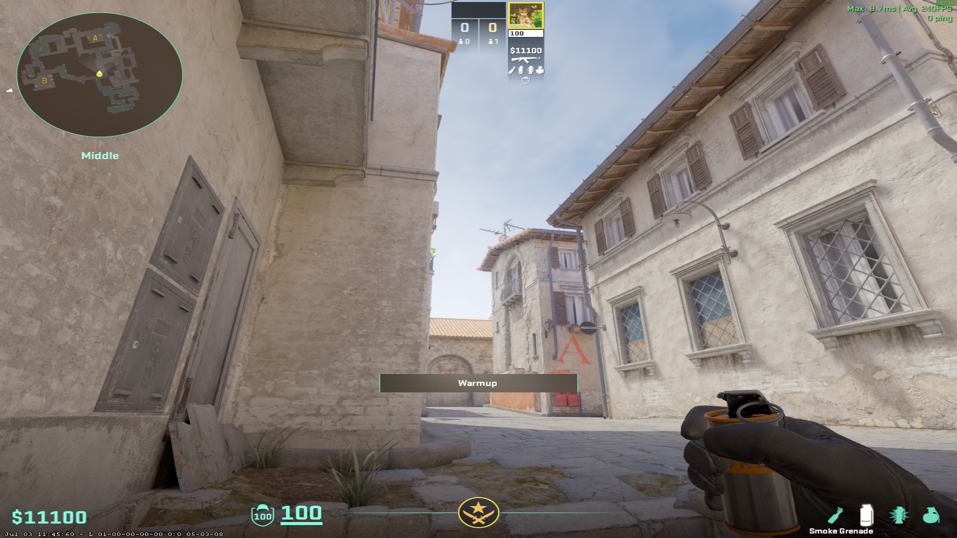 Inferno smoke lineup Close Short Smoke (+ Boiler) — throw 1, where to aim