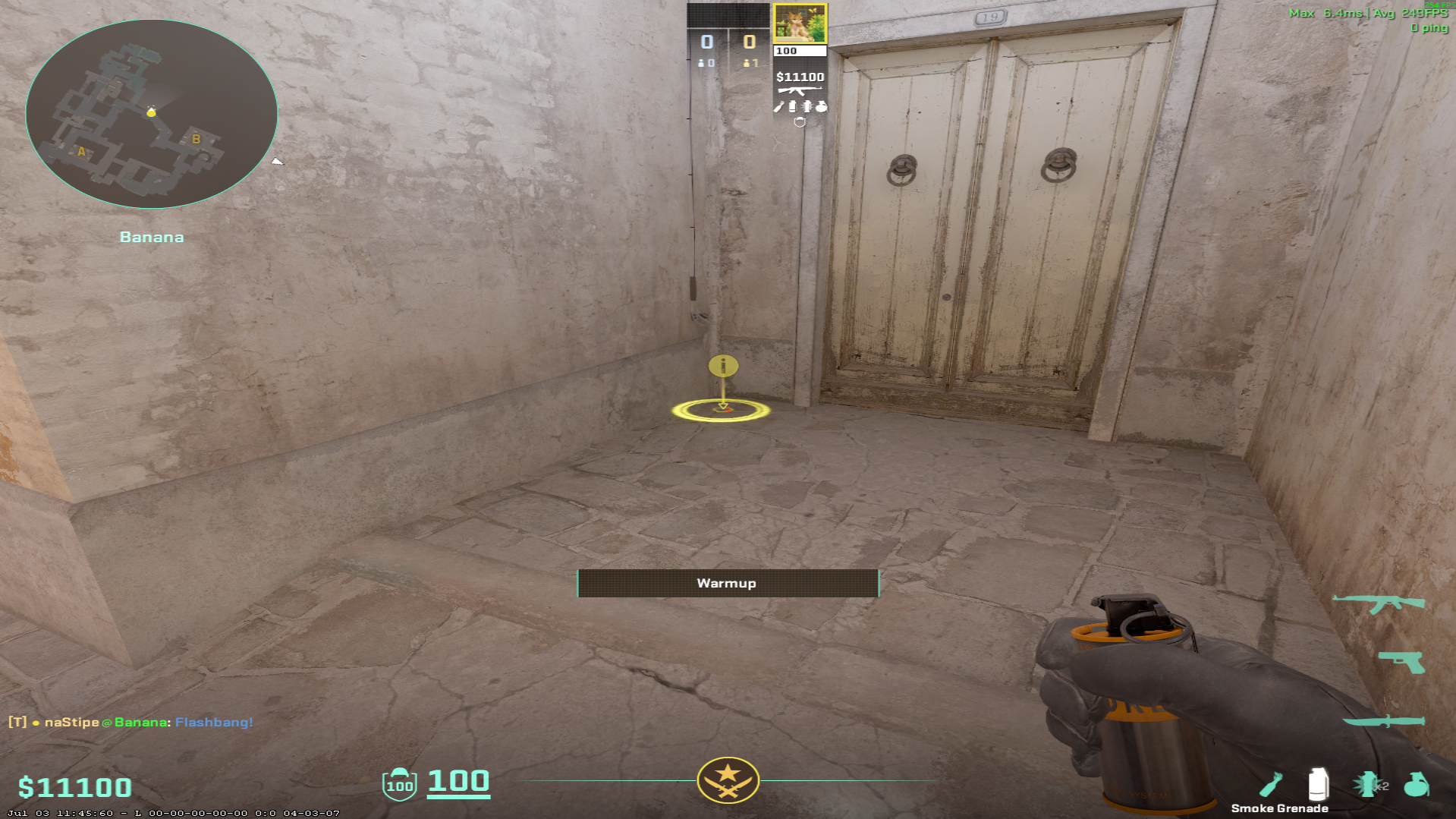 Inferno flash lineup Unnamed flash lineup — throw 1, where to stand