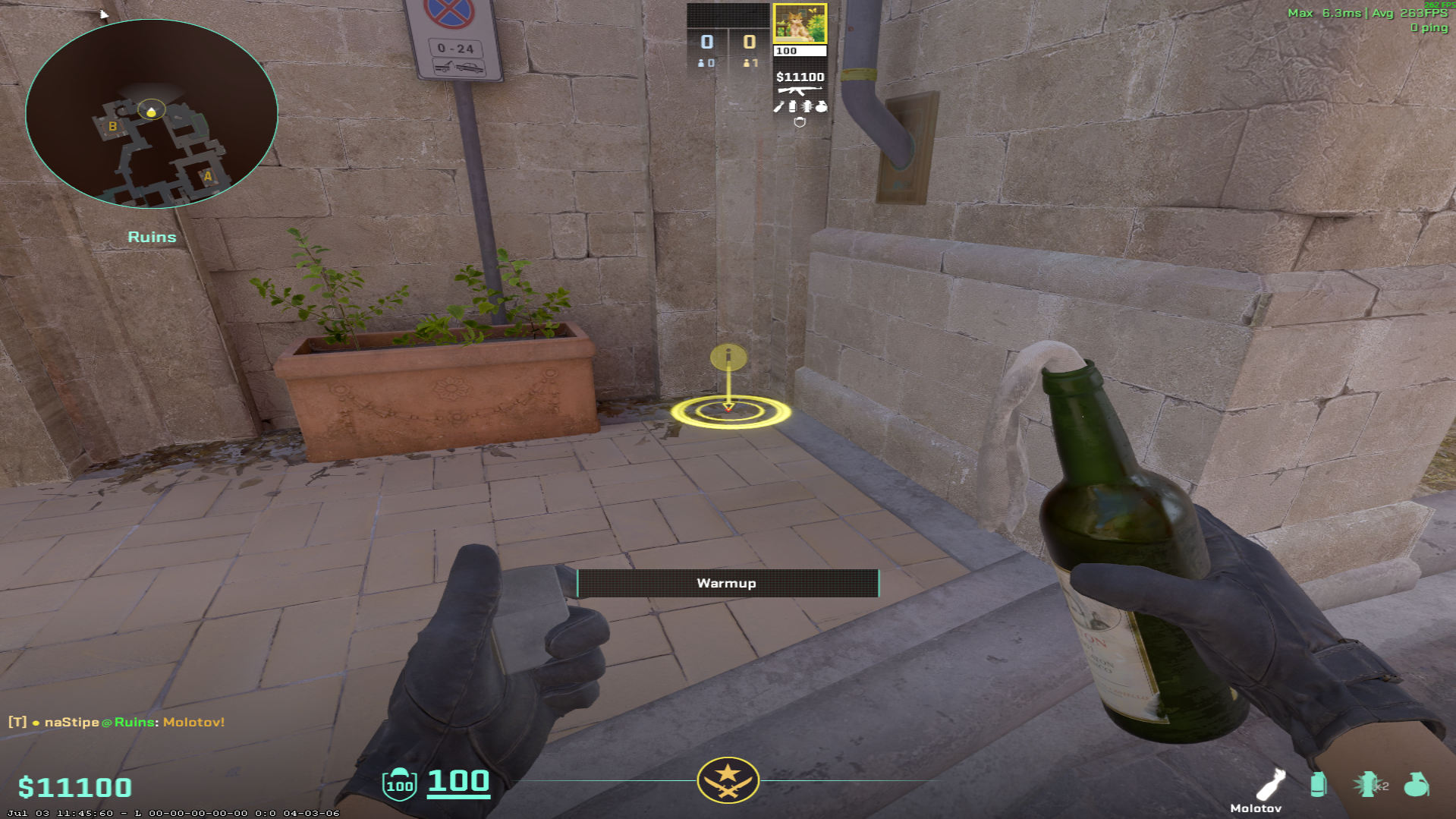 Inferno molotov lineup Unnamed molotov lineup — throw 1, where to stand