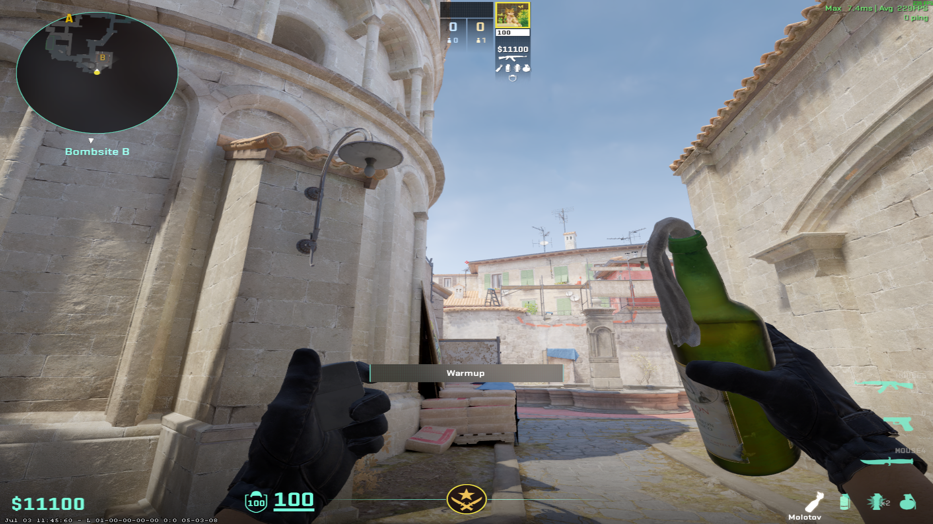 Inferno molotov lineup First Box Molotov — throw 2, where to aim