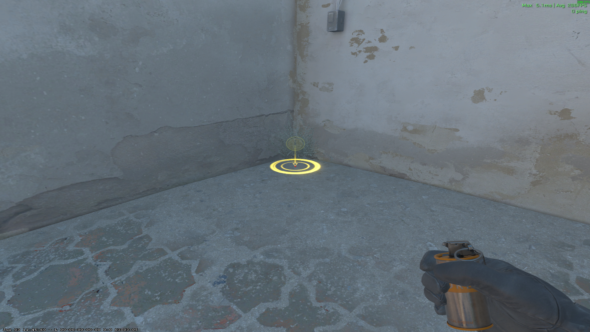 Dust II smoke lineup A Site Smoke — throw 1, where to stand