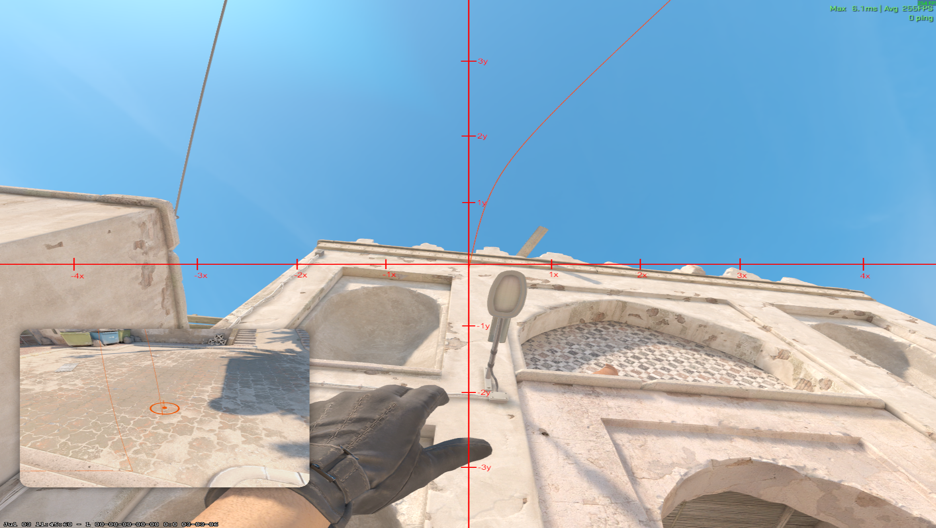 Dust II smoke lineup B Car Smoke — throw 1, where to aim
