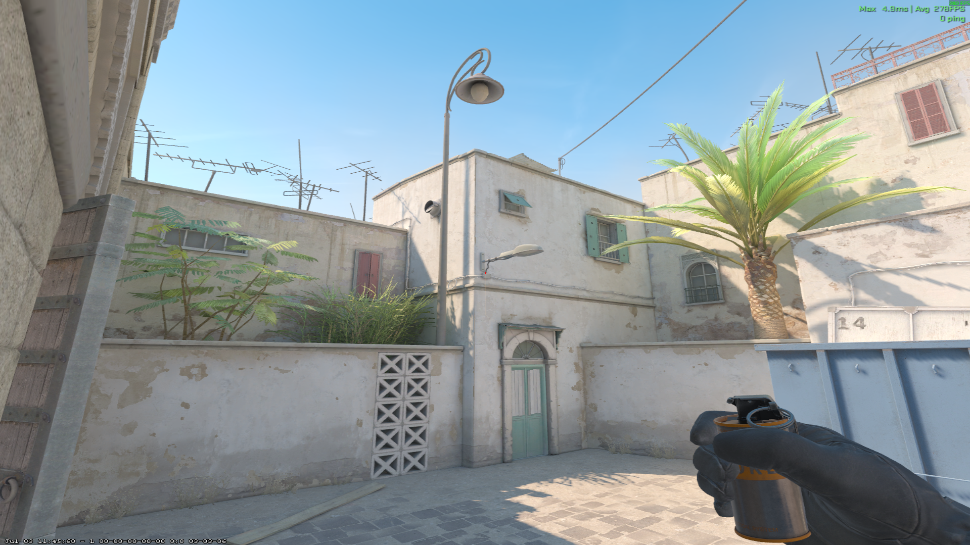 Dust II smoke lineup Mid to B Smoke — throw 2, where to aim