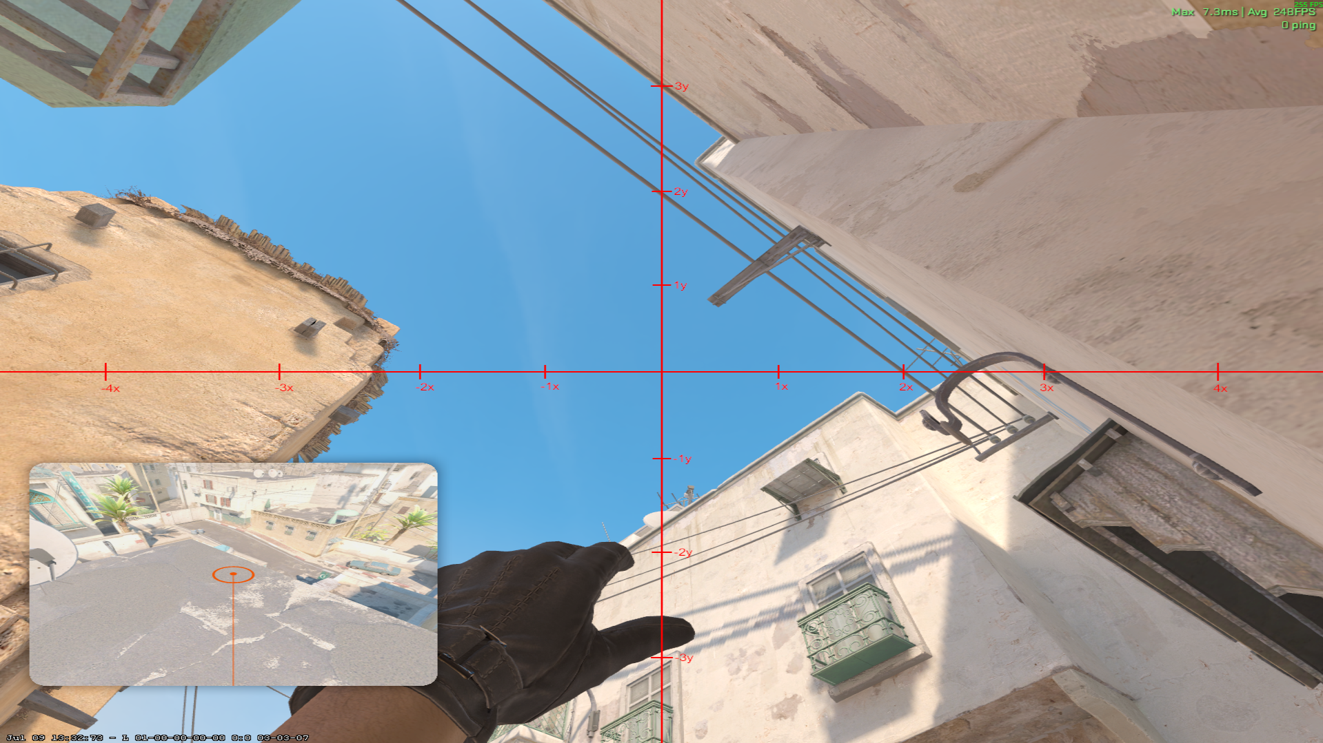 Dust II smoke lineup A Site Smoke — throw 2, where to aim