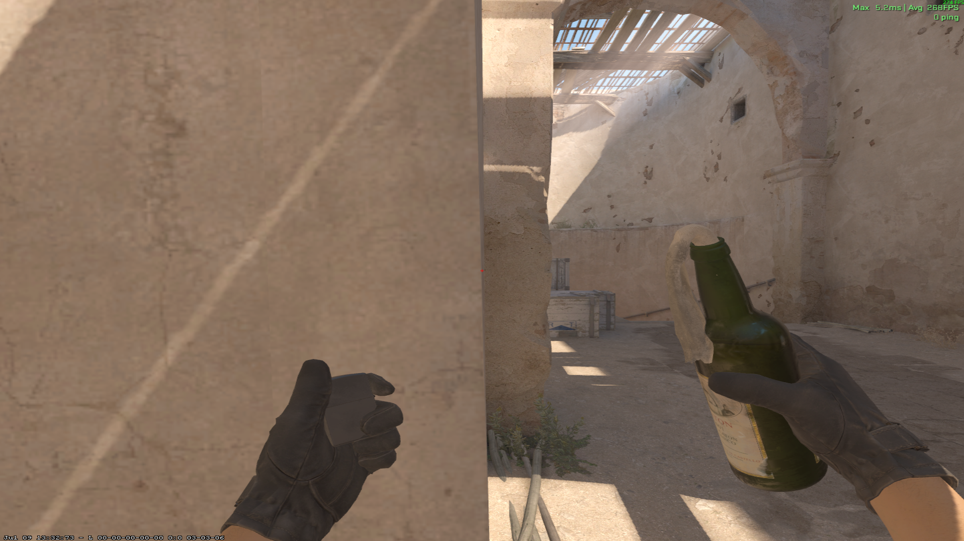 Dust II molotov lineup Unnamed molotov lineup — throw 1, where to stand (2)