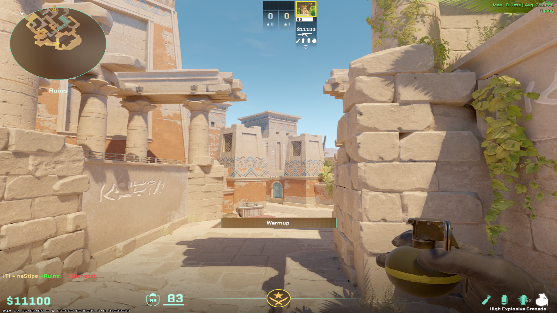 Anubis he grenade lineup Run + Throw HE Grenade Lineup — throw 1, where to aim
