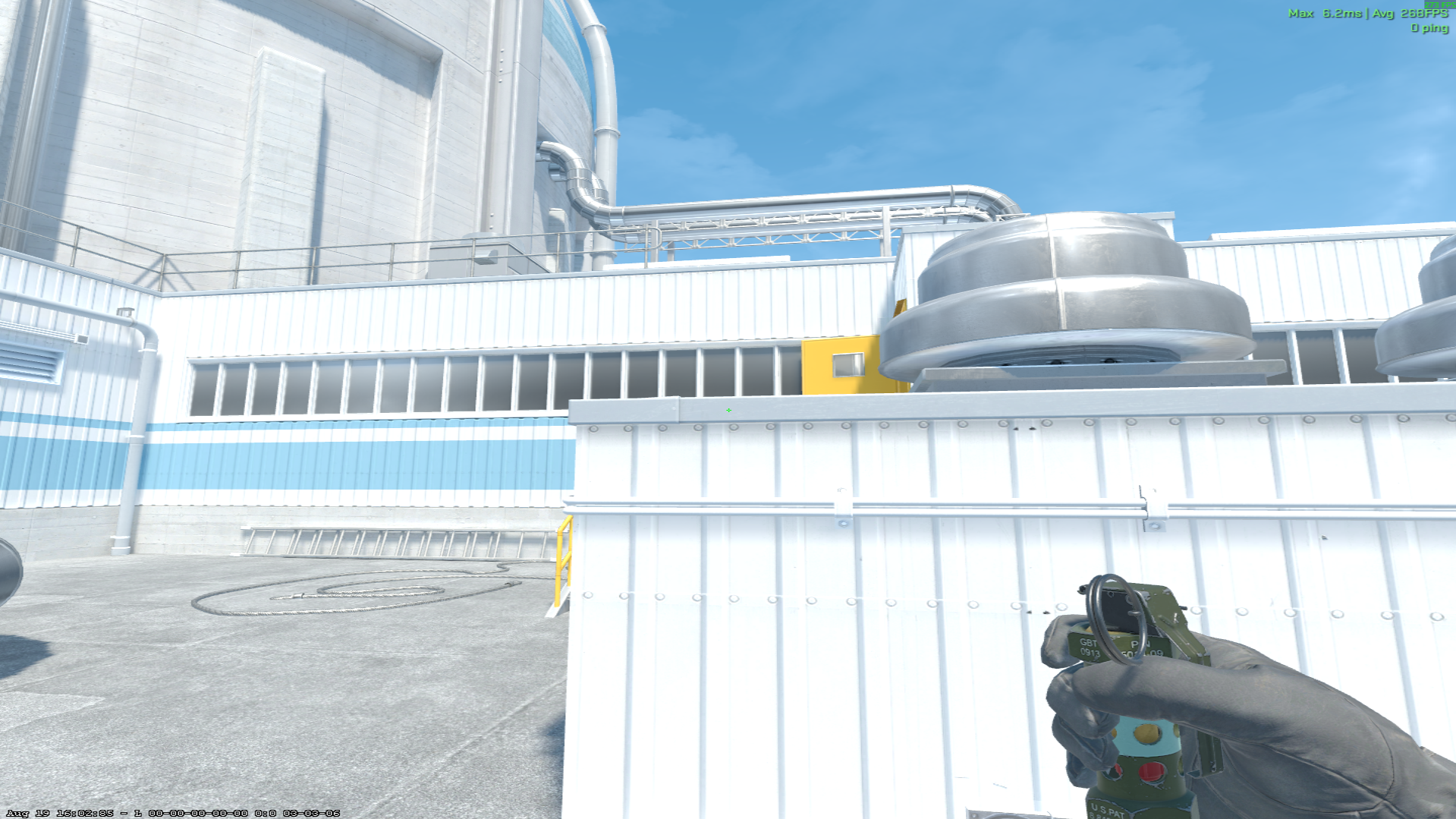 Nuke flash lineup A Site Flash — throw 1, precise aim point