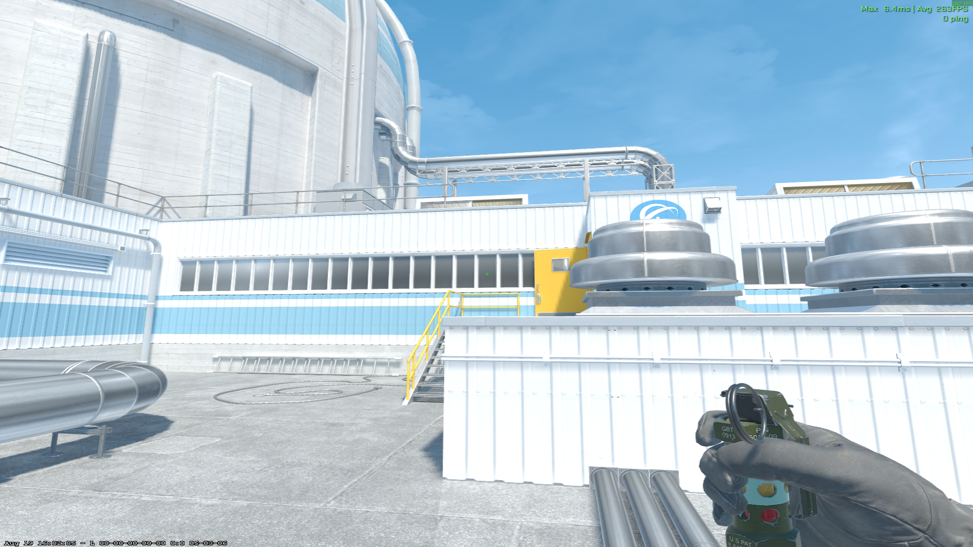 Nuke flash lineup A Site Flash — throw 1, where to aim