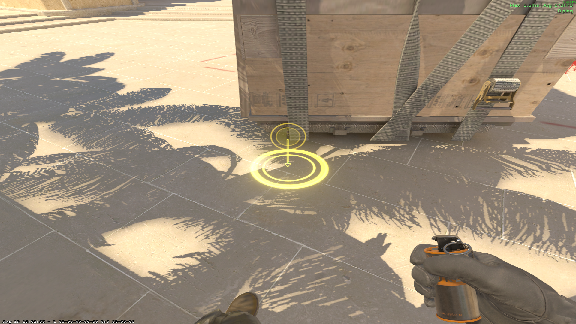 Mirage smoke lineup Standing Smoke Lineup — throw 1, where to stand (1)