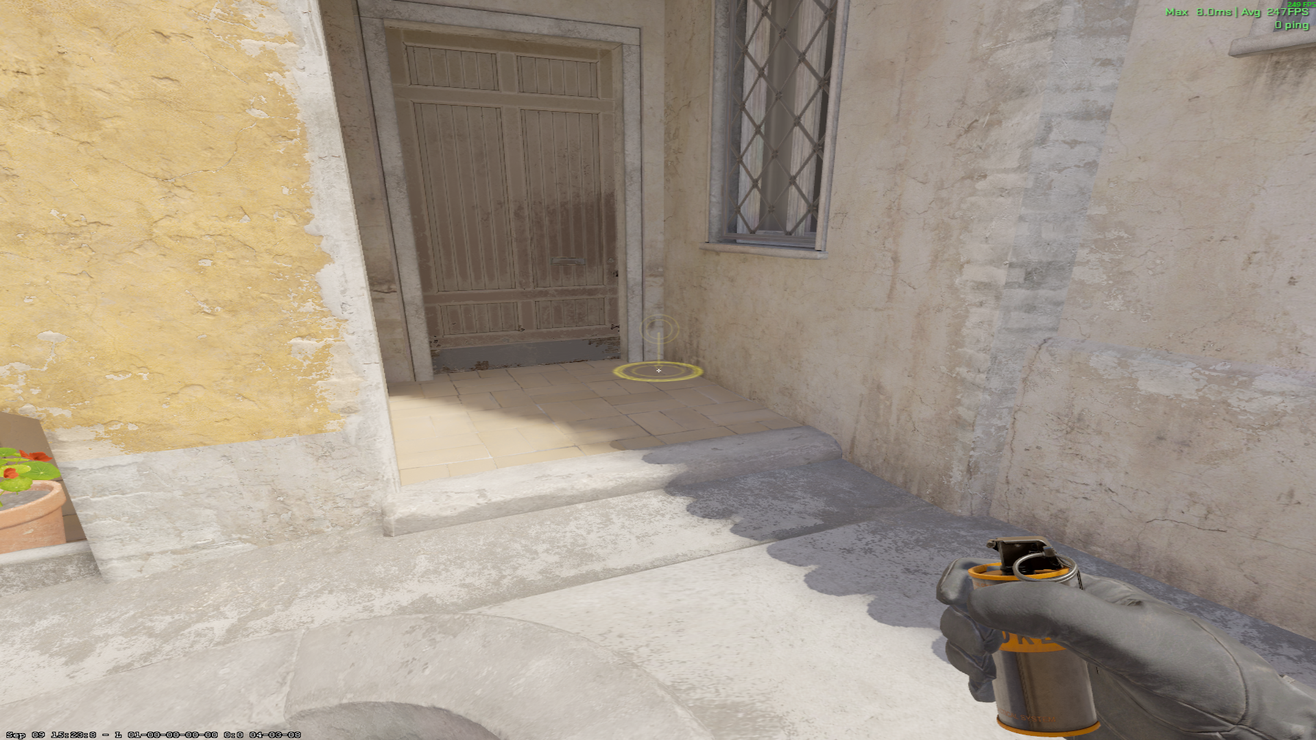 Inferno smoke lineup Standing Smoke Lineup — throw 1, where to stand