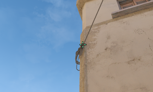Mirage smoke lineup Under Stairs Smoke — throw 2, precise aim point
