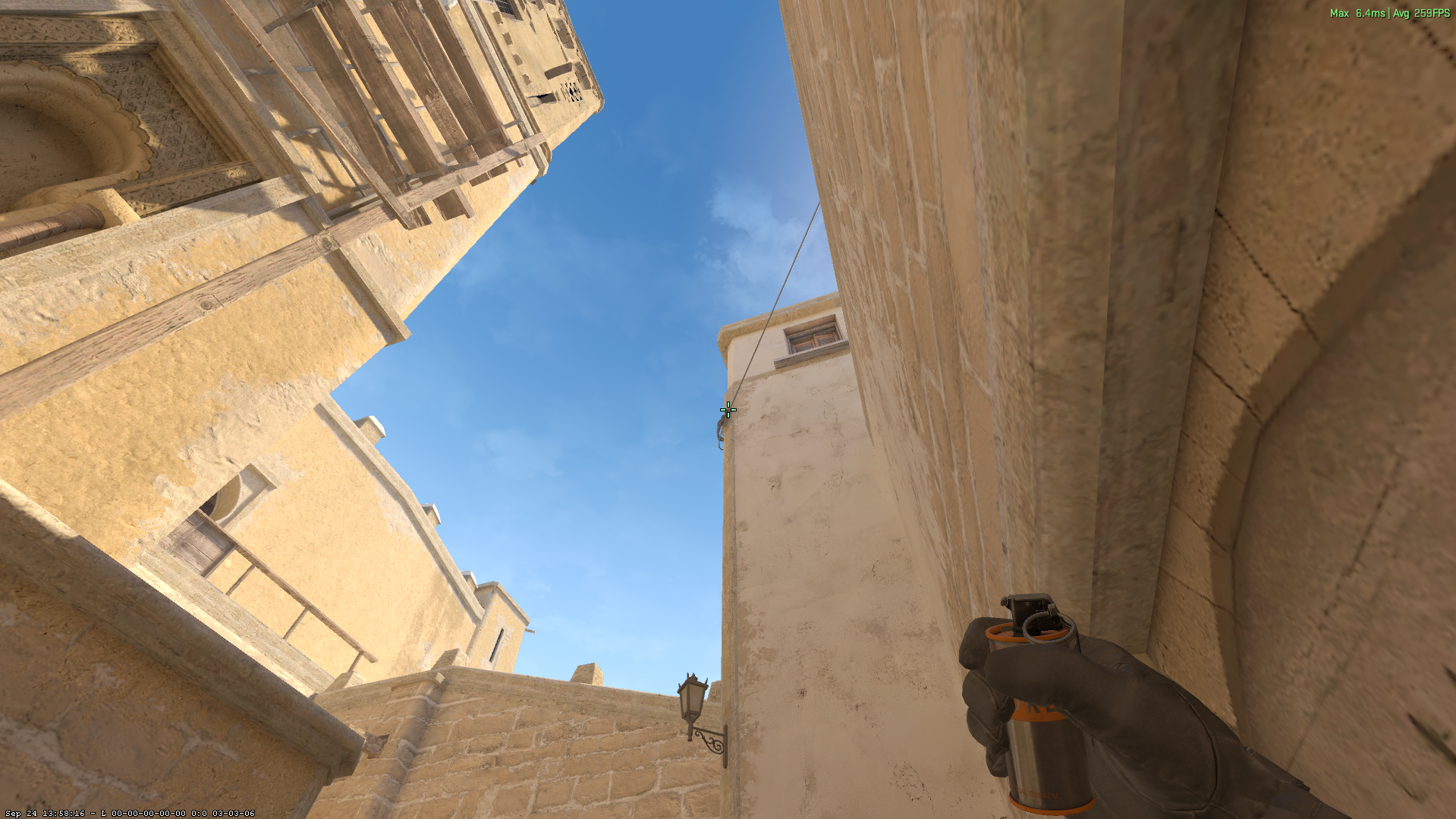 Mirage smoke lineup Under Stairs Smoke — throw 2, where to aim