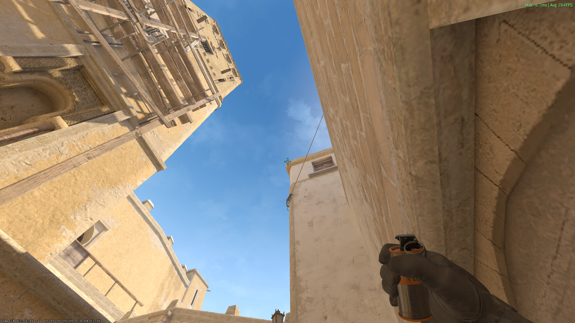 Mirage smoke lineup Stairs Smoke — throw 4, where to aim